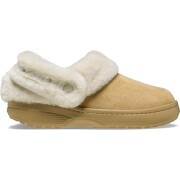Crocs™ Classic Unfurgettable Vegan Suede Clog Tan