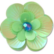 Crocs™ Jibbitz Sequin Green Flower 