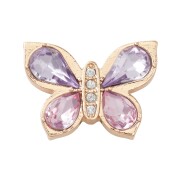 Crocs™ Jibbitz Gold Butterfly With Gem 