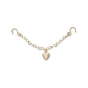 Crocs™ Jibbitz Gold Rivet Chain with Heart 