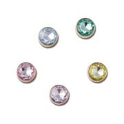 Crocs™ Jibbitz Gold and Gem 5 Pack Multi