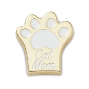 Crocs™ Jibbitz Gold Cat Mom Paw 