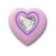 Crocs™ Jibbitz Pink Heart With Gem 