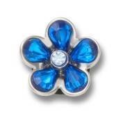 Crocs™ Jibbitz Silver And Blue Flower 