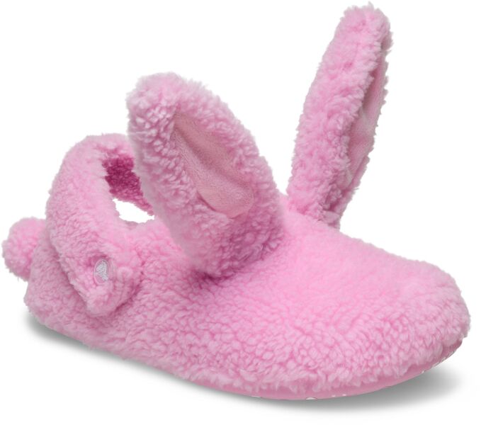 Crocs™ Classic Cozzzy Bunny Slipper Pink Tweed