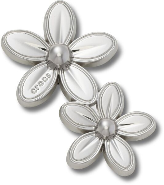 Crocs™ Jibbitz Silver Double Flower Cluster 