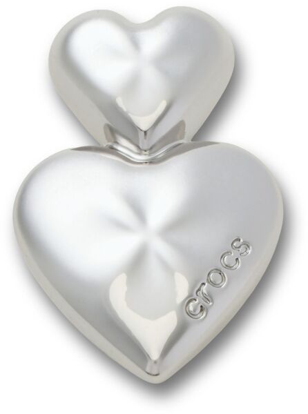 Crocs™ Jibbitz Silver Double Heart 