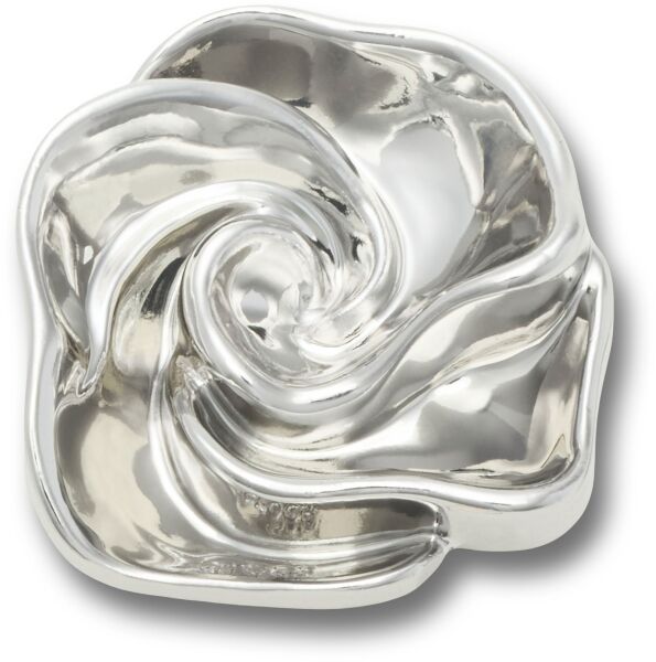 Crocs™ Jibbitz Silver Flower Swirl 